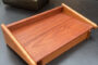 Teak hylde m/skuffe