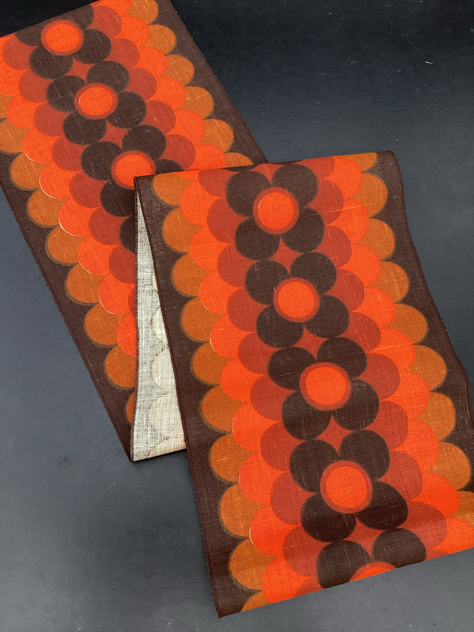 #jute#juteløber#bordløber#flowerpower#vintagetekstil södahl inkaprintj sødahl tilsalg sælges forsale paulinekdk vejle