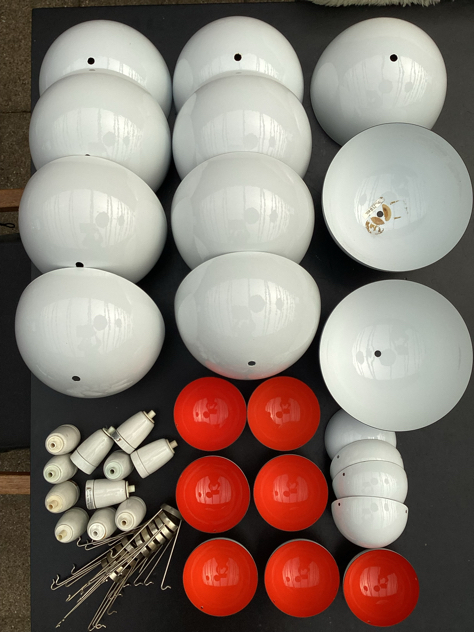 #flowerpot#vernerpanton#louispoulsen#flowerpots#vernerpantonflowerpot vernerpantondesign flowerpotiemaljeenamellampjohammerborgfogmorup danishdesigndanishlamp messingskalalampvintagelamp brassdanishdesign midcenturymoderndanishmodern tilsalg sælgesforsale loppefund genbrugmidmod classic interiordesignhomedecorpaulinekdk vejle